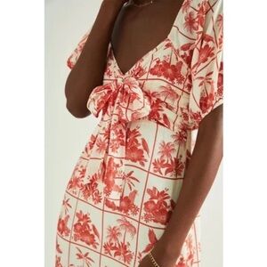 Farm Rio for Anthropologie Odessa Tile Print Maxi Size medium.
